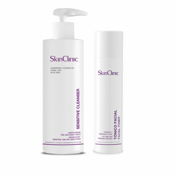 DUO SENSITIVE CLEANSER Y TÓNICO FACIAL SKINCLINIC